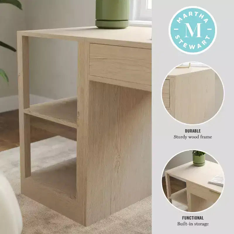 Libreria modulare a 2 ripiani per ufficio, legno composito, portata 34 kg, facile montaggio