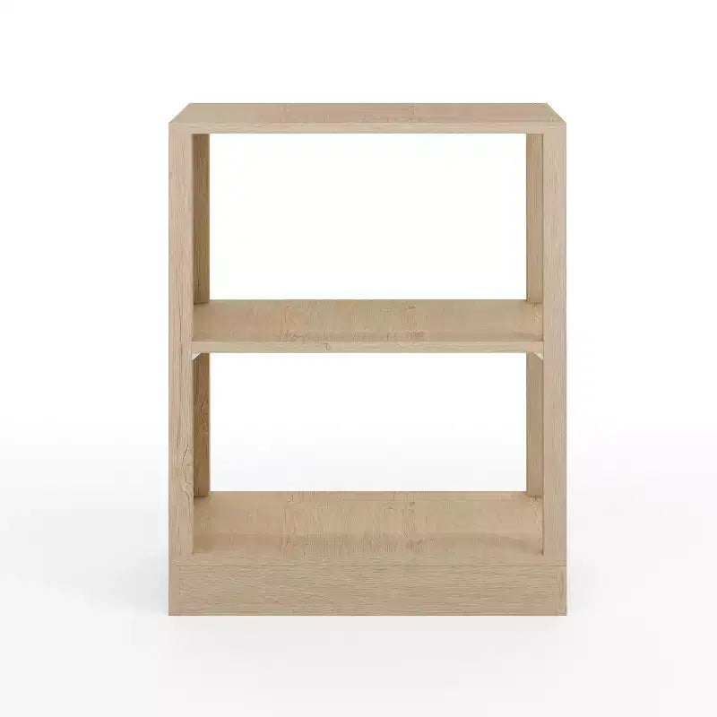 Libreria modulare a 2 ripiani per ufficio, legno composito, portata 34 kg, facile montaggio