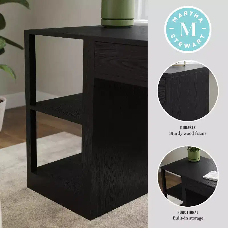 Libreria modulare a 2 ripiani per ufficio, legno composito, portata 34 kg, facile montaggio