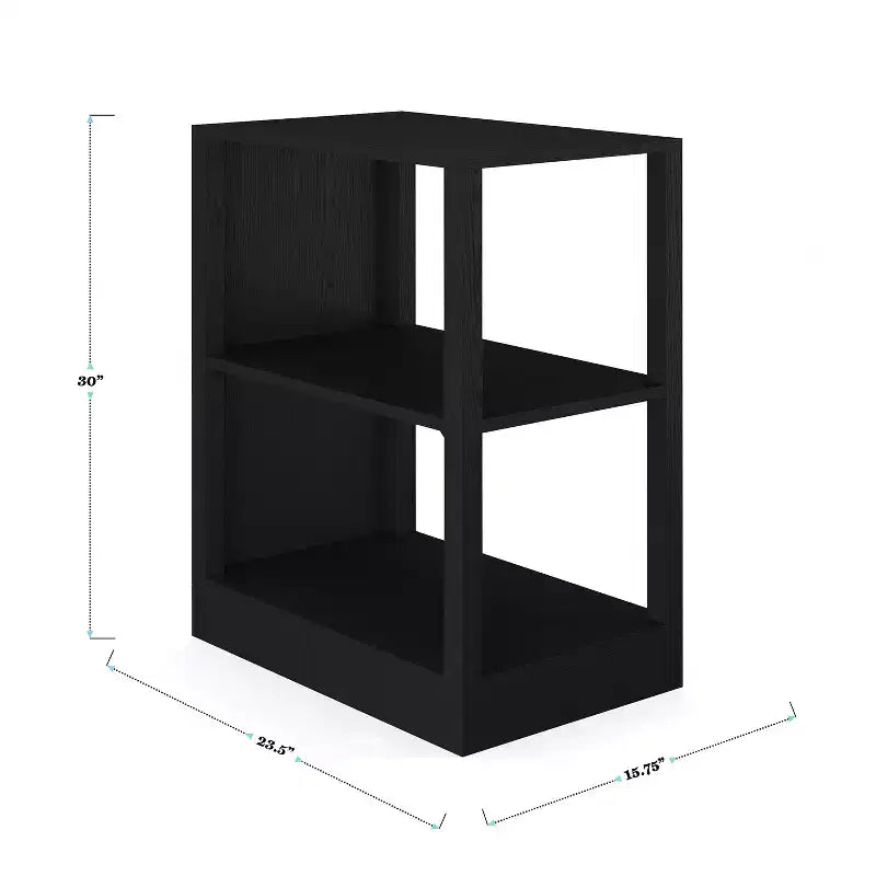 Libreria modulare a 2 ripiani per ufficio, legno composito, portata 34 kg, facile montaggio