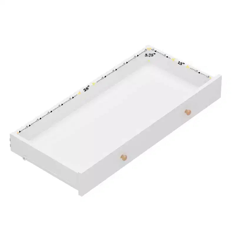 Comò a 3 cassetti in legno per bambini per camera da letto, legno ingegnerizzato con gambe affusolate, età 3-9 anni