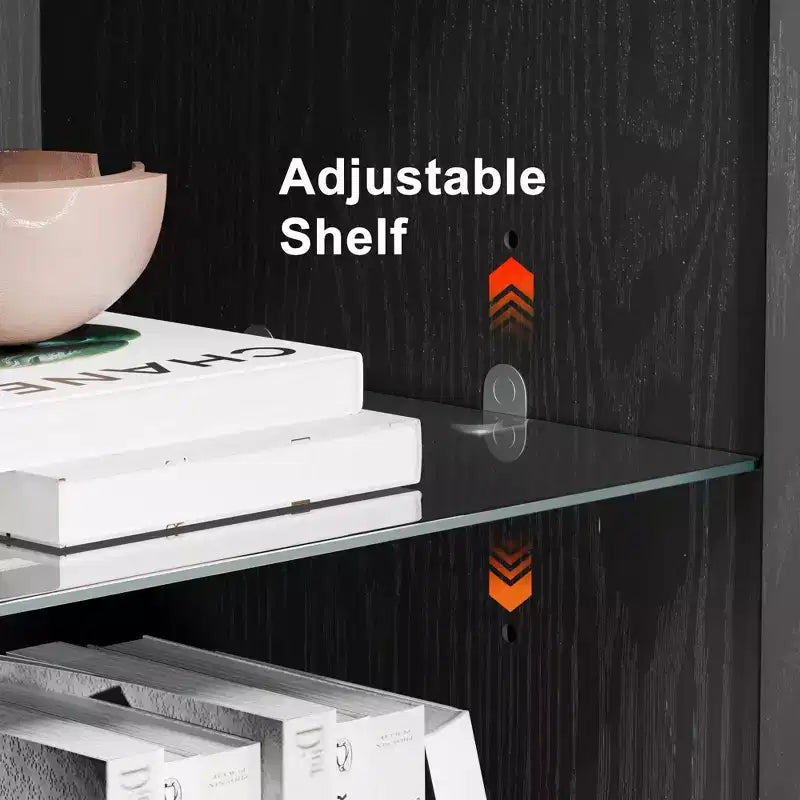 Credenza 41*31*16 in Legno, Mobile Contenitore con Ripiani Regolabili per Cucina, Camera da Letto, Soggiorno, Sala da Pranzo