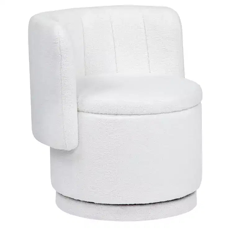 Poltrona Girevole a 360° con Contenitore Nascosto per Camera da Letto e Soggiorno