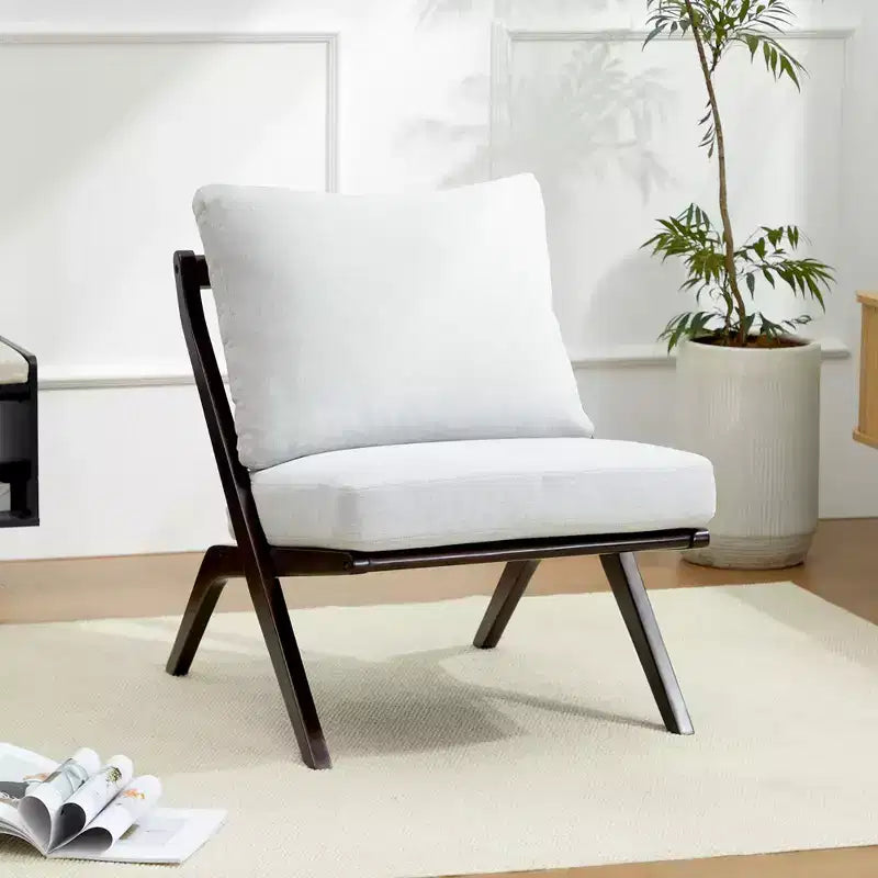 HYLEORY Upgraded Premium Accent Chairs,Upholstered Arm Chair,Solid Wood Comfy Reading Chair with Mid Century Modern Chairs for Living Room,Bedroom