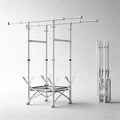 Foldable Clothes Drying Rack with Wheels, Large Capacity Expandable Laundry Rack, Portable Collapsible Dryer, No Assembly, Indoor & Outdoor Use