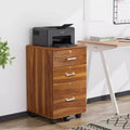 Karl Home15.75In. Wide 3 -Drawer Mobile File Cabinet