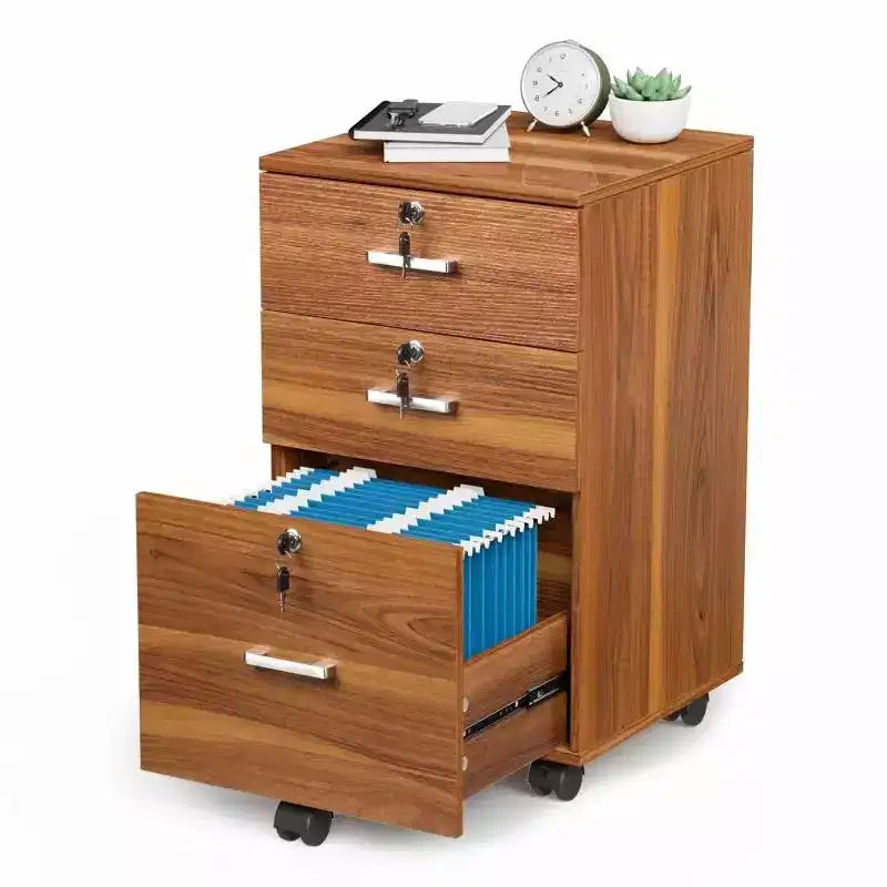 Classificatore mobile a 3 cassetti su ruote largo 40 cm