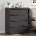 4-Drawer Nightstand for Bedroom, 39 Tall Small End Side Table w/ Anti-Tip Safety, Modern Large Storage Organizer Dresser for Living Room