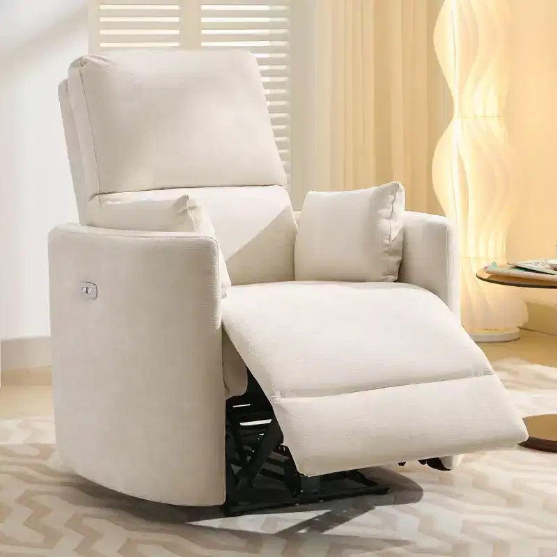 Poltrona reclinabile elettrica per adulti, regolabile 90-145°, ricarica USB, supporto lombare