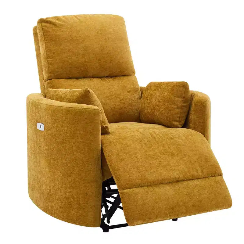 Poltrona reclinabile elettrica per adulti, regolabile 90-145°, ricarica USB, supporto lombare