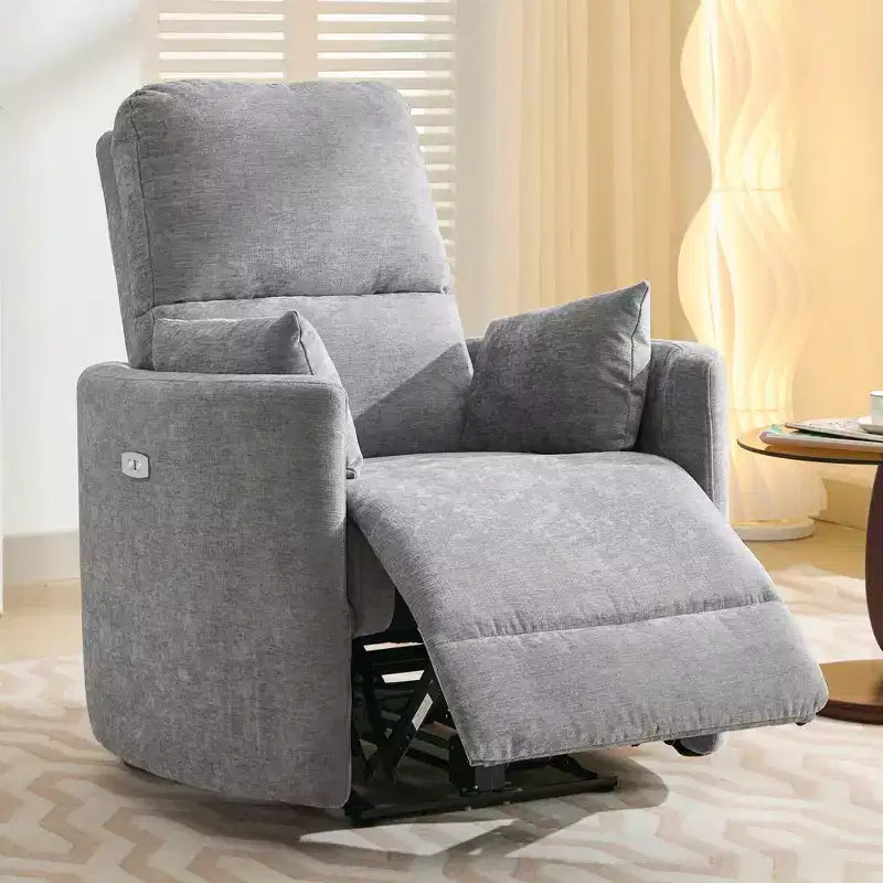 Poltrona reclinabile elettrica per adulti, regolabile 90-145°, ricarica USB, supporto lombare