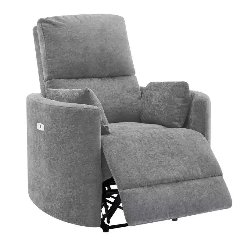 Poltrona reclinabile elettrica per adulti, regolabile 90-145°, ricarica USB, supporto lombare